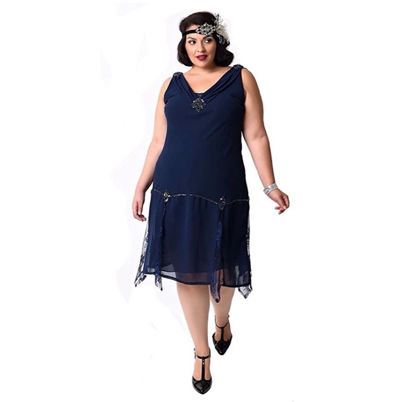 Unique Vintage Navy Hemingway Flapper 